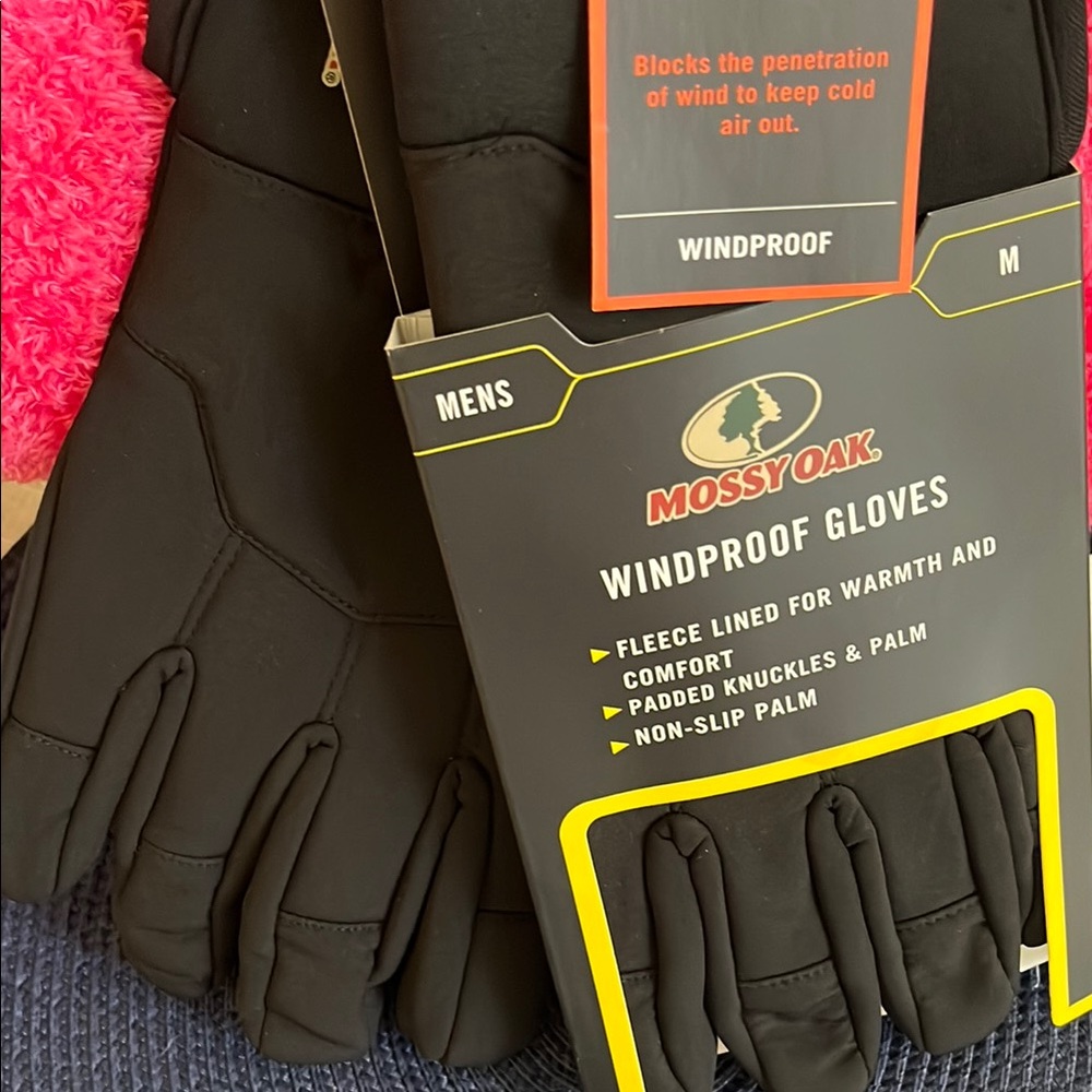 Mossy Oak Black Tactical Gloves Waterproof Durable